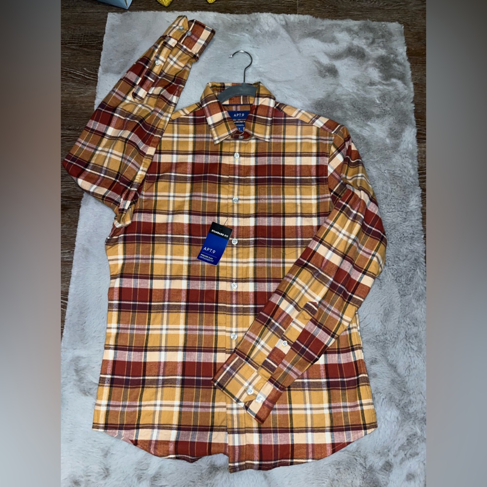 Apt 9 Pattern Untucked Button Up Shirt